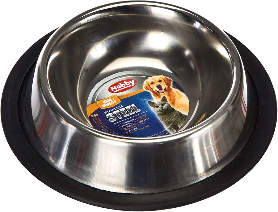 NOBBY stainless steel dog bowl 2.5lt