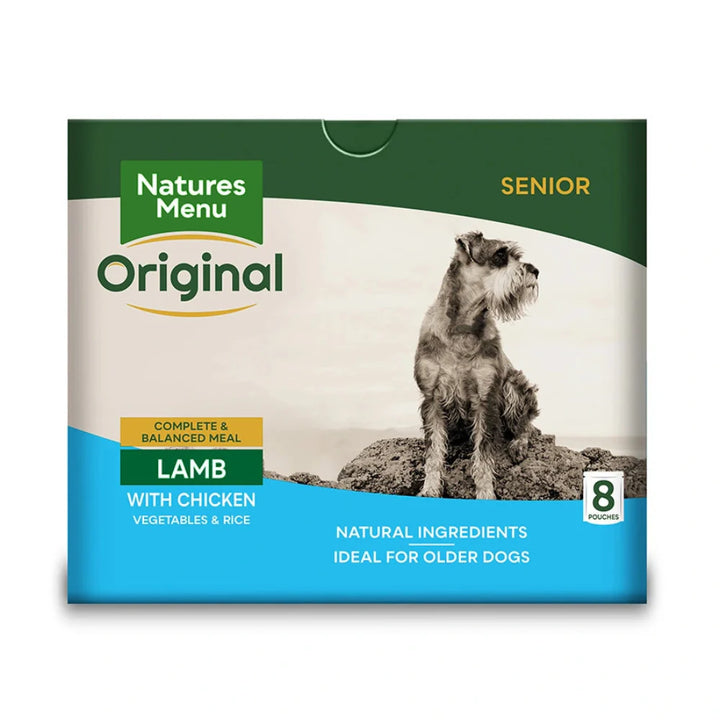 Natures Menu Senior Dog food Lamb with Chicken Pack of 8