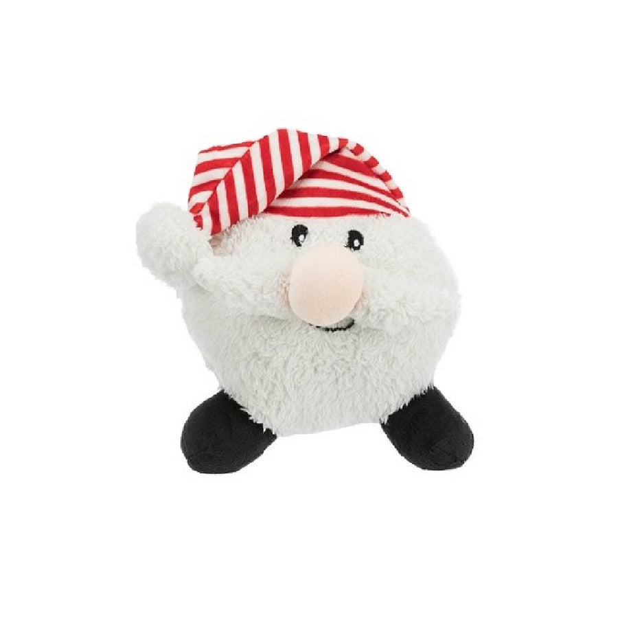 snowman plush dog toy