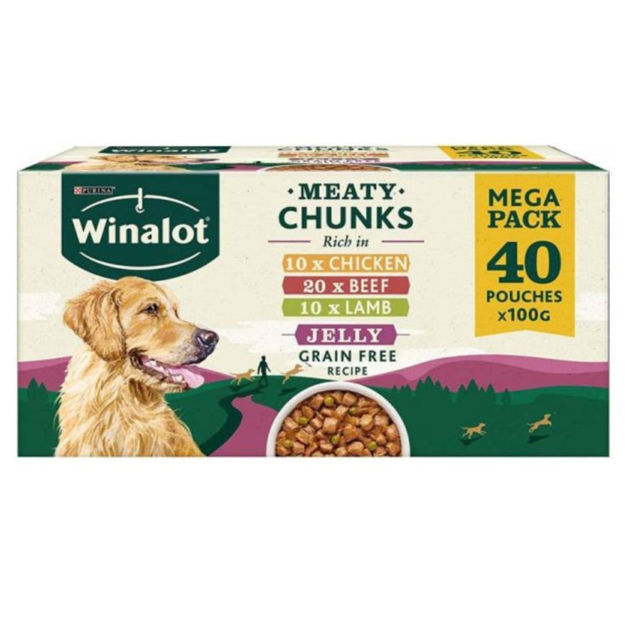 WINALOT Grain Free Meaty Chunks in Jelly