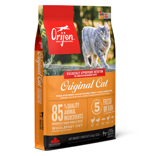 Orijen Original Cat dry cat food bag, front of pack