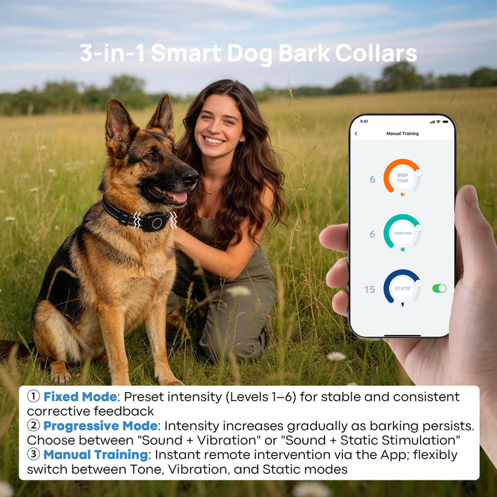 PawGuard PG900 anti bark collar dual detection technology
