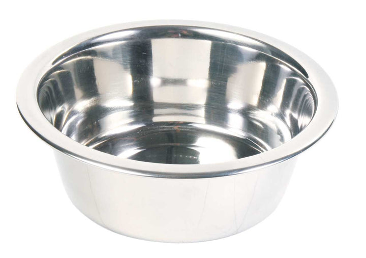 Trixie stainless steel bowl 750ml, 17cm diameter, with wide rim