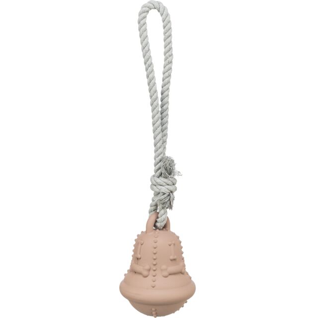 Trixie Christmas Rubber Bell with Rope
