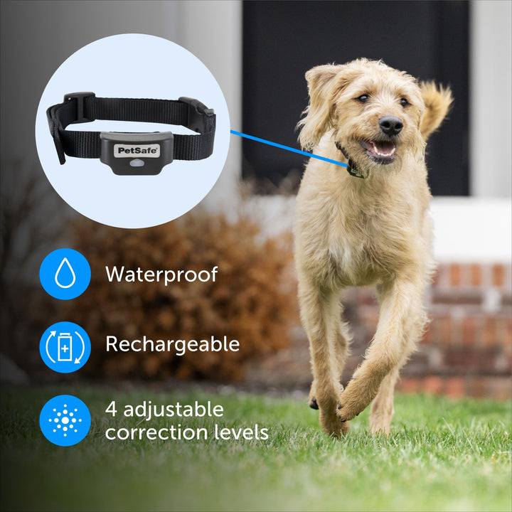 PetSafe rechargeable receiver collar: waterproof, rechargeable, 4 adjustable correction levels