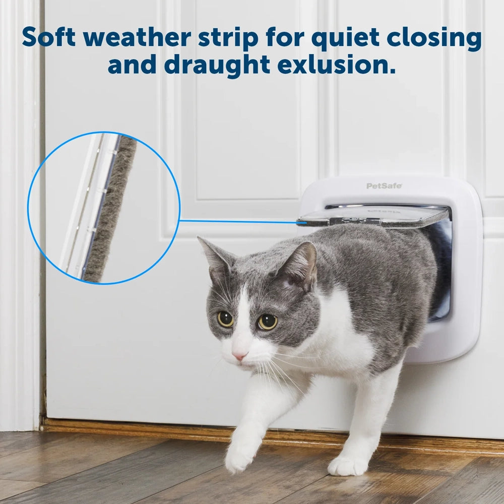 Petsafe Manual-Locking Cat Flap – White