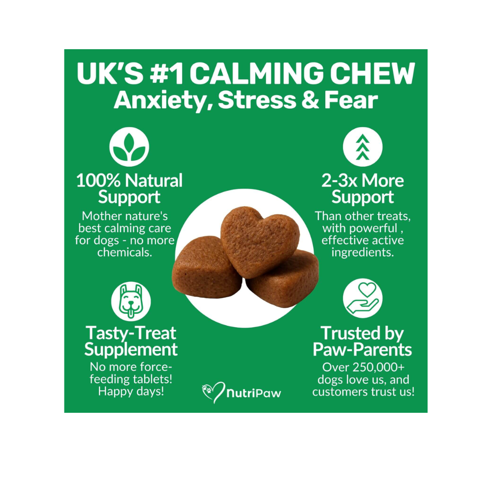 Nutripaw Calming Treats for Dogs for Anxiety, Stress and Fear