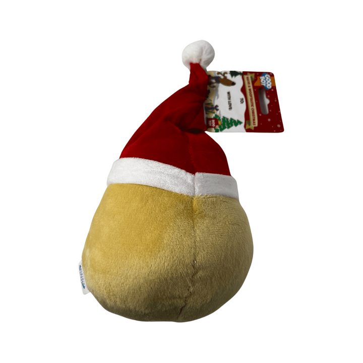 Good Boy Santa Head Soft Plush Dog Toy