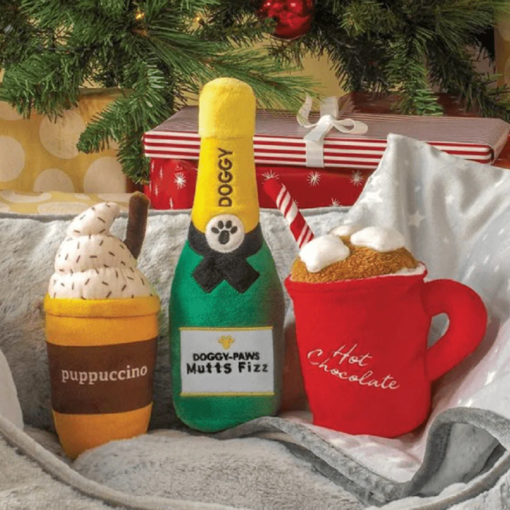 Mutts Fizz- Plush squeek toy