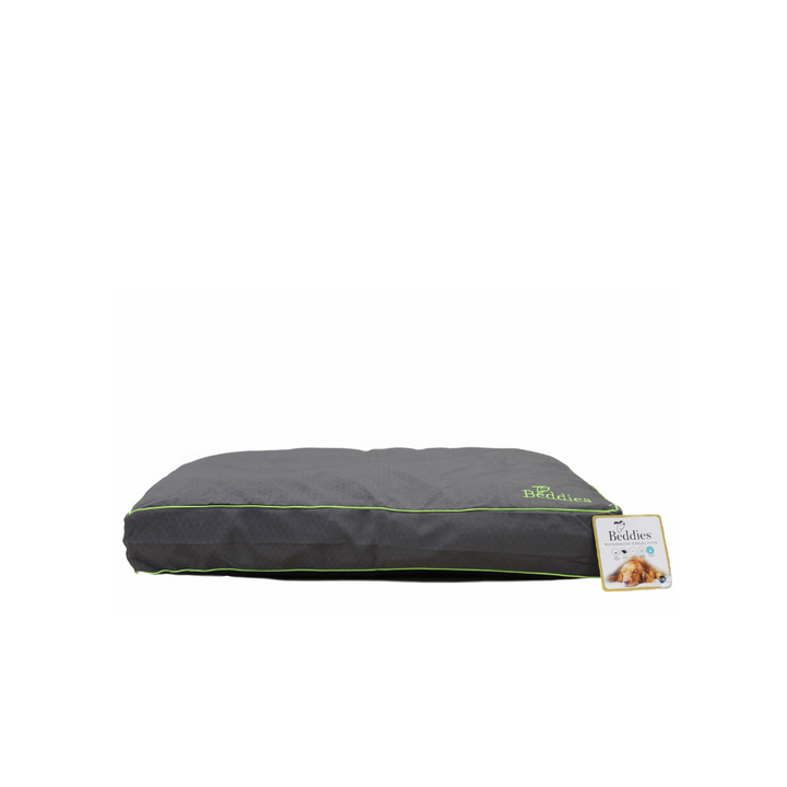 Beddies Waterproof Dog Mattress -  Charcoal/Lime