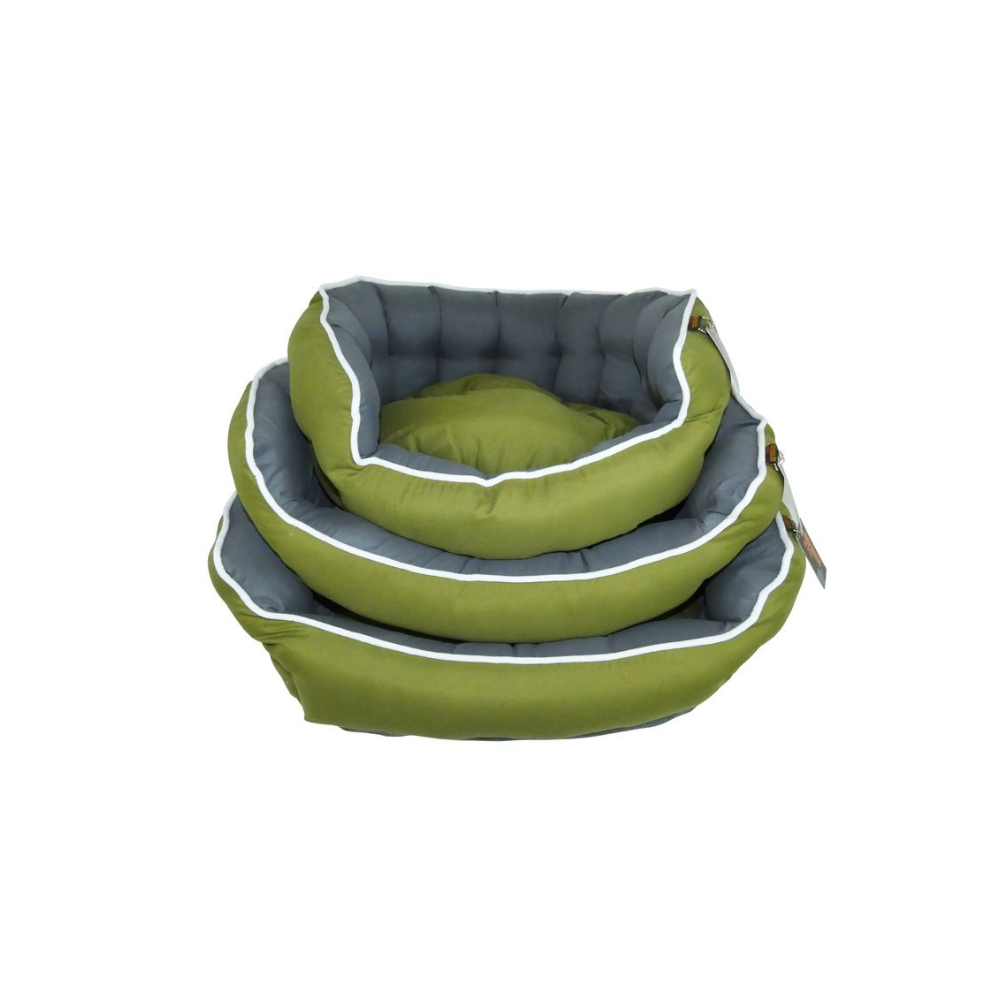 Snuggle Touch Reversible Dog Bed – Green
