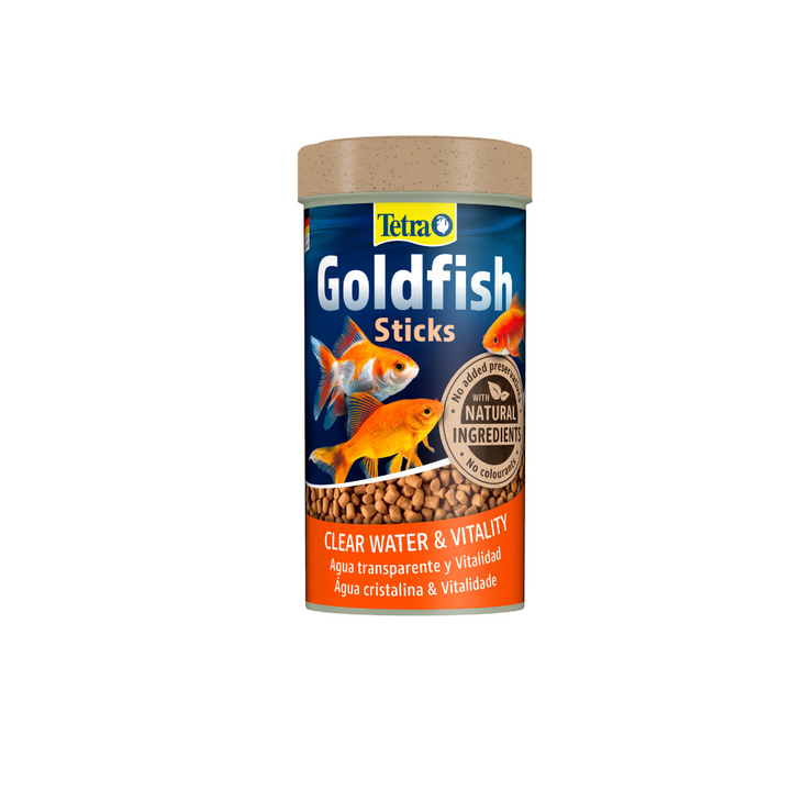 Tetra Goldfish Sticks 93g 250ml tub, front of pack