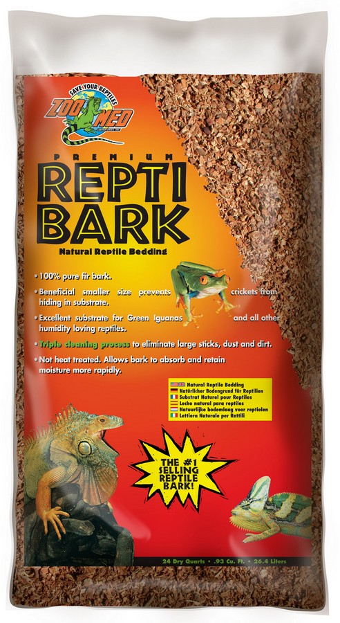 Zoo Med Premium ReptiBark 26.4 litre (24 quart) bag, front of pack