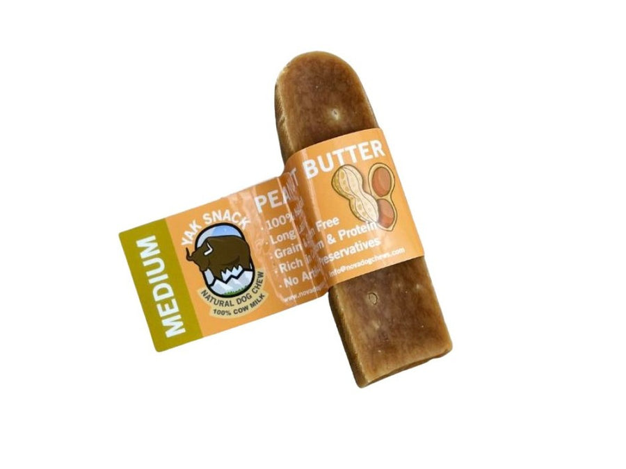 Yak Snack Peanut Butter Himalayan dog chew, Medium size