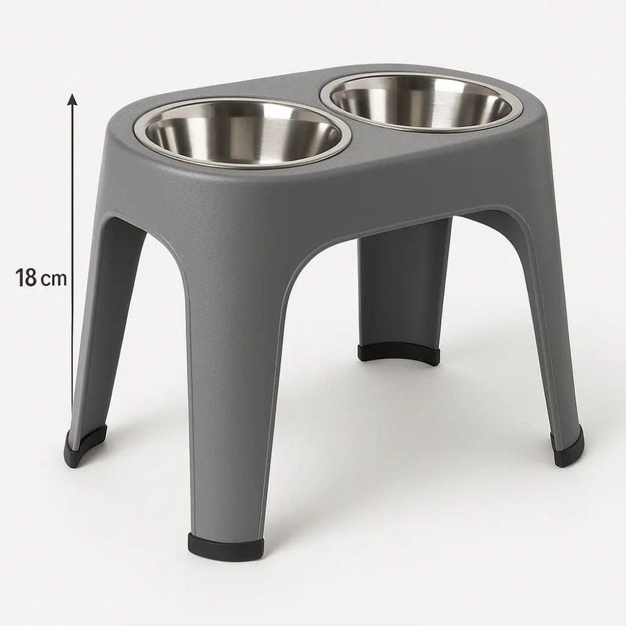 Savic Ergo Feeder Medium 18cm Grey