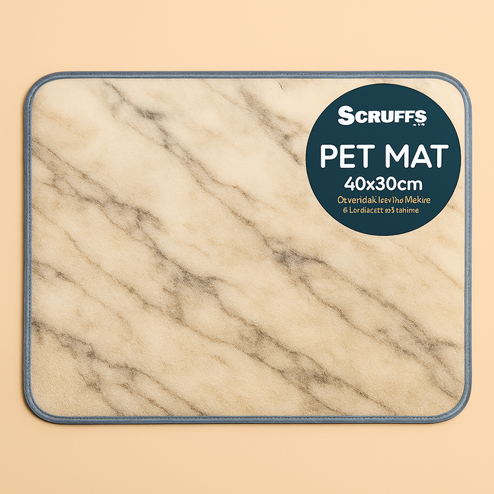 SCRUFFS 40 X 30CM PET MAT MARBLE   