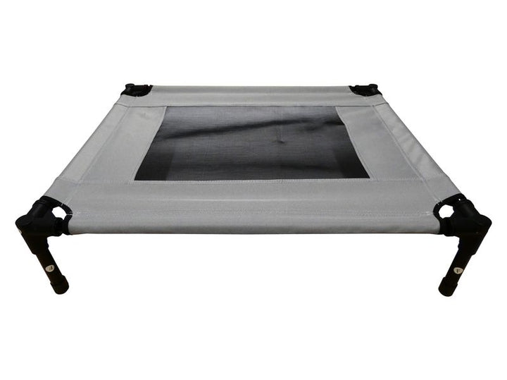 Pet Cot Raised Comfort Bed – Grey 76x62cm