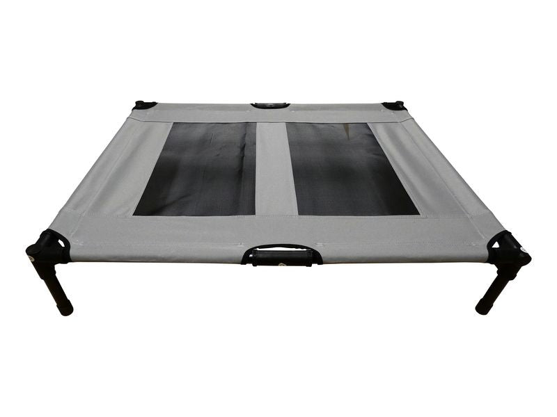 Pet Cot Raised Comfort Bed – Grey 91x76cm