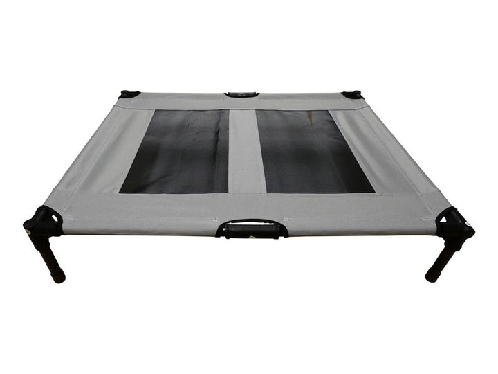 Pet Cot Raised Comfort Bed – Grey 91x76cm