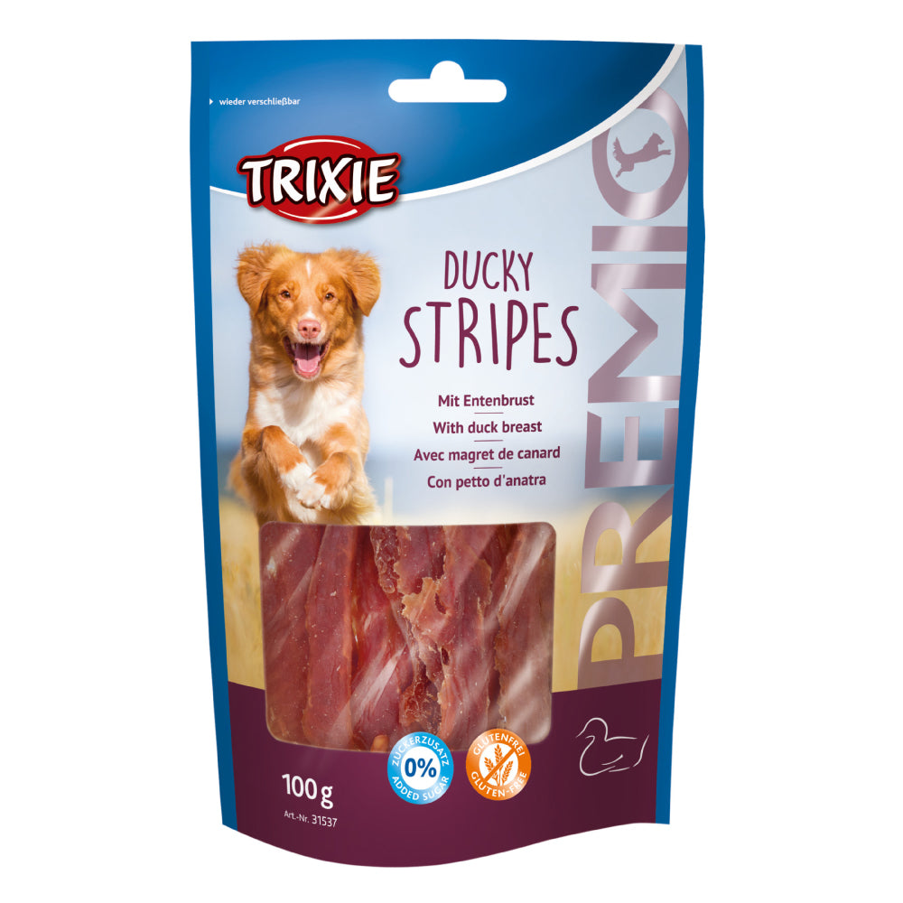 Premio Ducky Stripes Dog Treats 100g