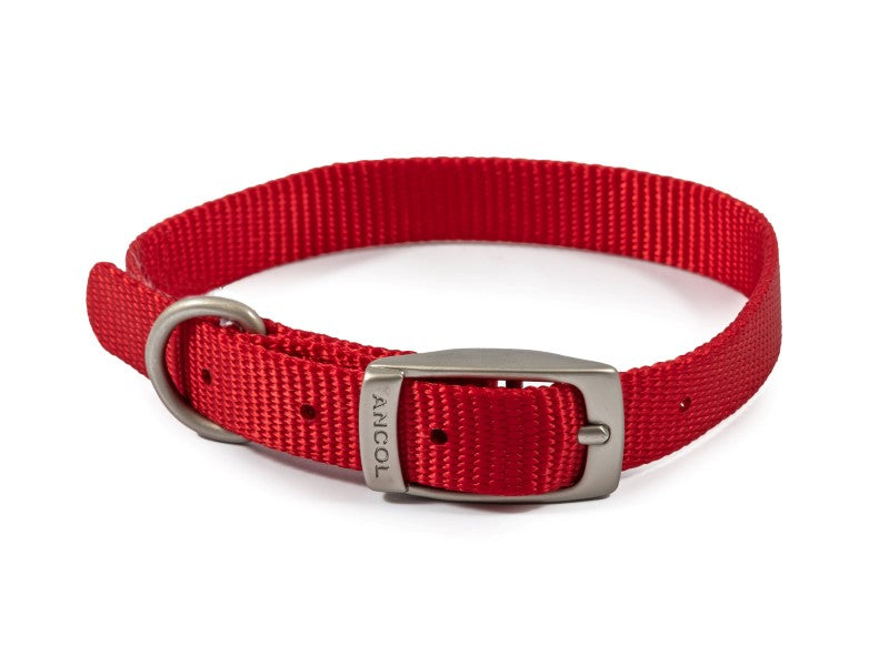 VIVA NYLON COLLAR RED 12