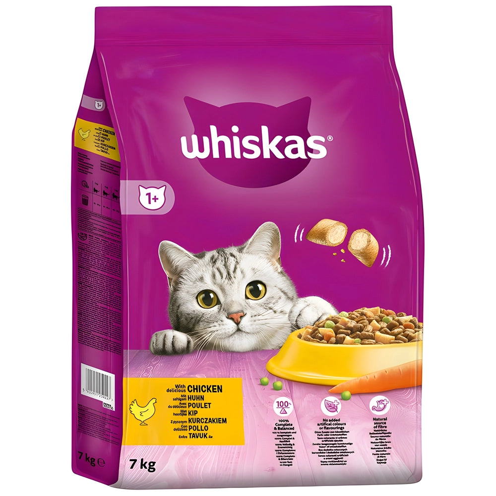 Whiskas Adult Dry Cat Food Chicken 7kg