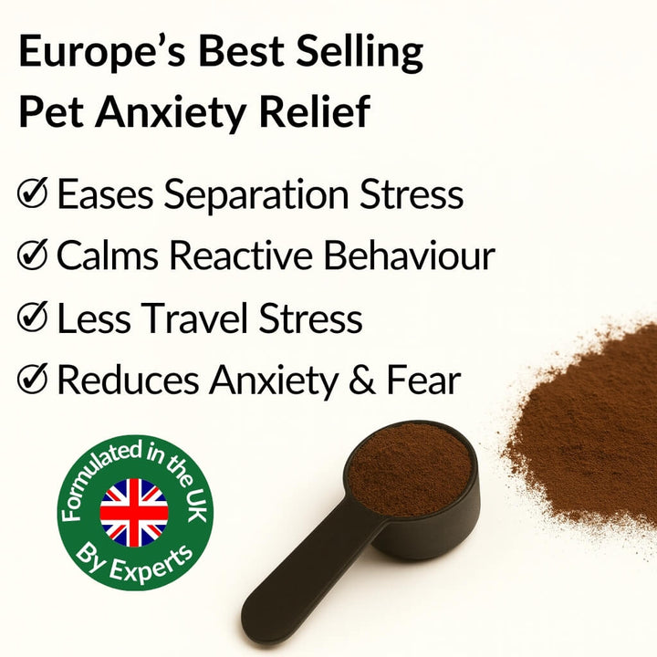 NutriPaw Calming Food Topper: eases separation stress, calms reactive behaviour, less travel stress, reduces anxiety and fear