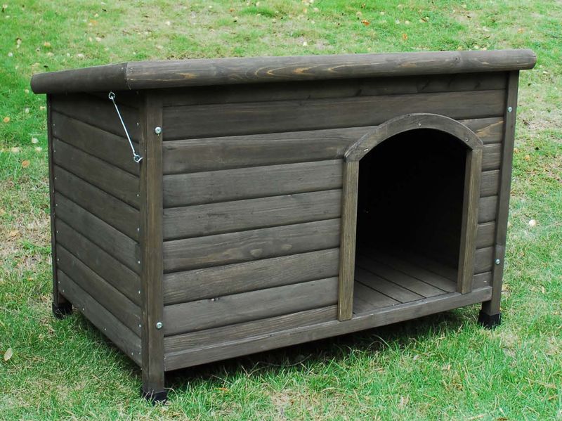 Cheeko Flatroof Cabin Outdoor Wooden Dog Kennel