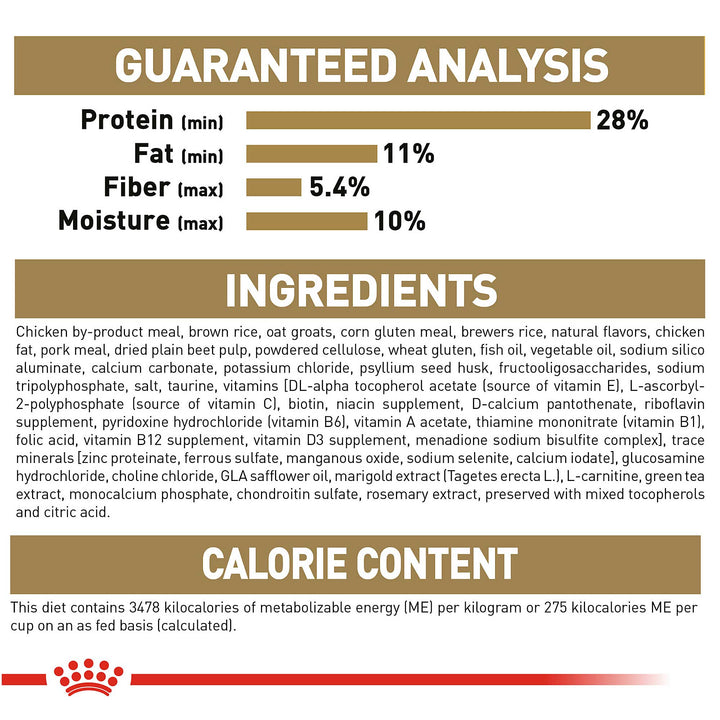 Royal Canin Adult Labrador Retriever ingredients