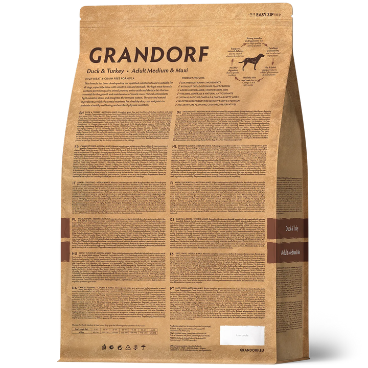 Grandorf Duck and Turkey for Adult Dogs