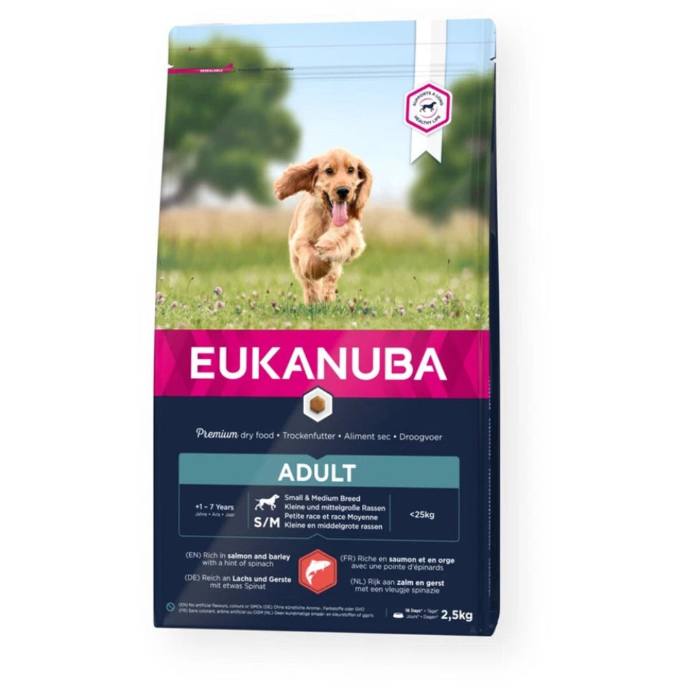 Salmon dog food bag

