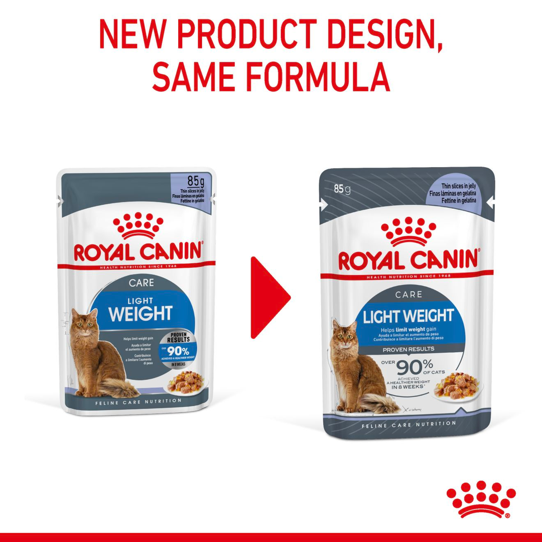 Royal Canin Light Weight Care new pack design, same formula