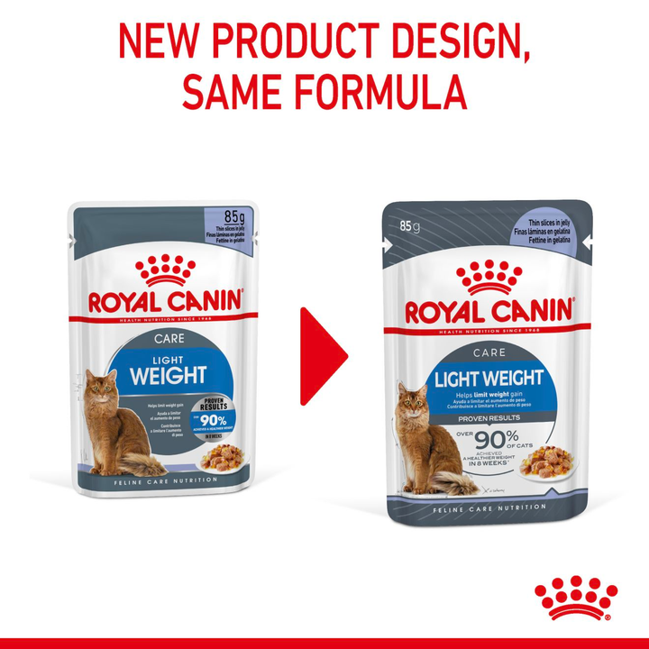 Royal Canin Light Weight Care new pack design, same formula