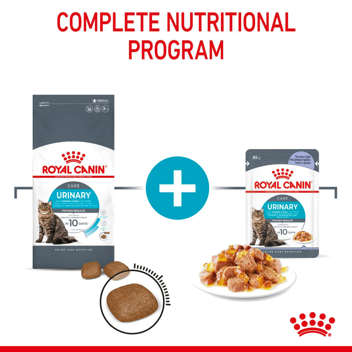 Royal Canin Urinary Care complete nutritional programme: dry food plus wet pouch in jelly