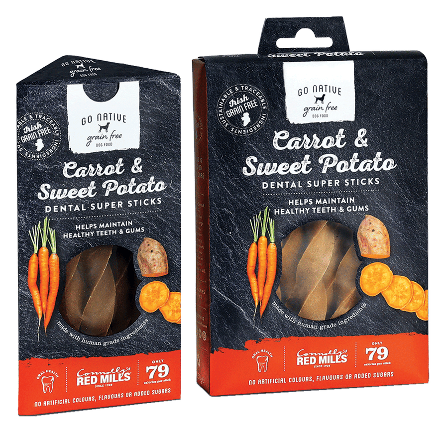 go native 150g super dental carrot dog treats