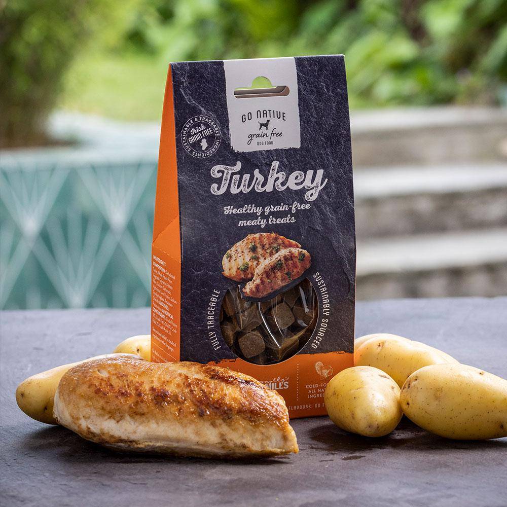 go native essentials turkey treats 100g