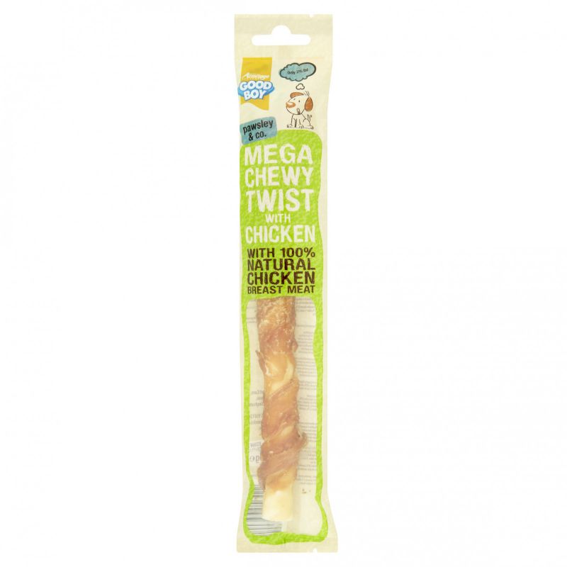 good boy chewy chicken twist dog treat