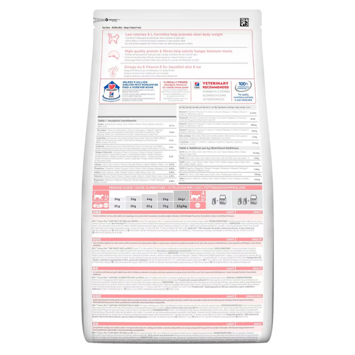 Hill's dry cat food for weight control with chicken and omega-6 fatty acids

