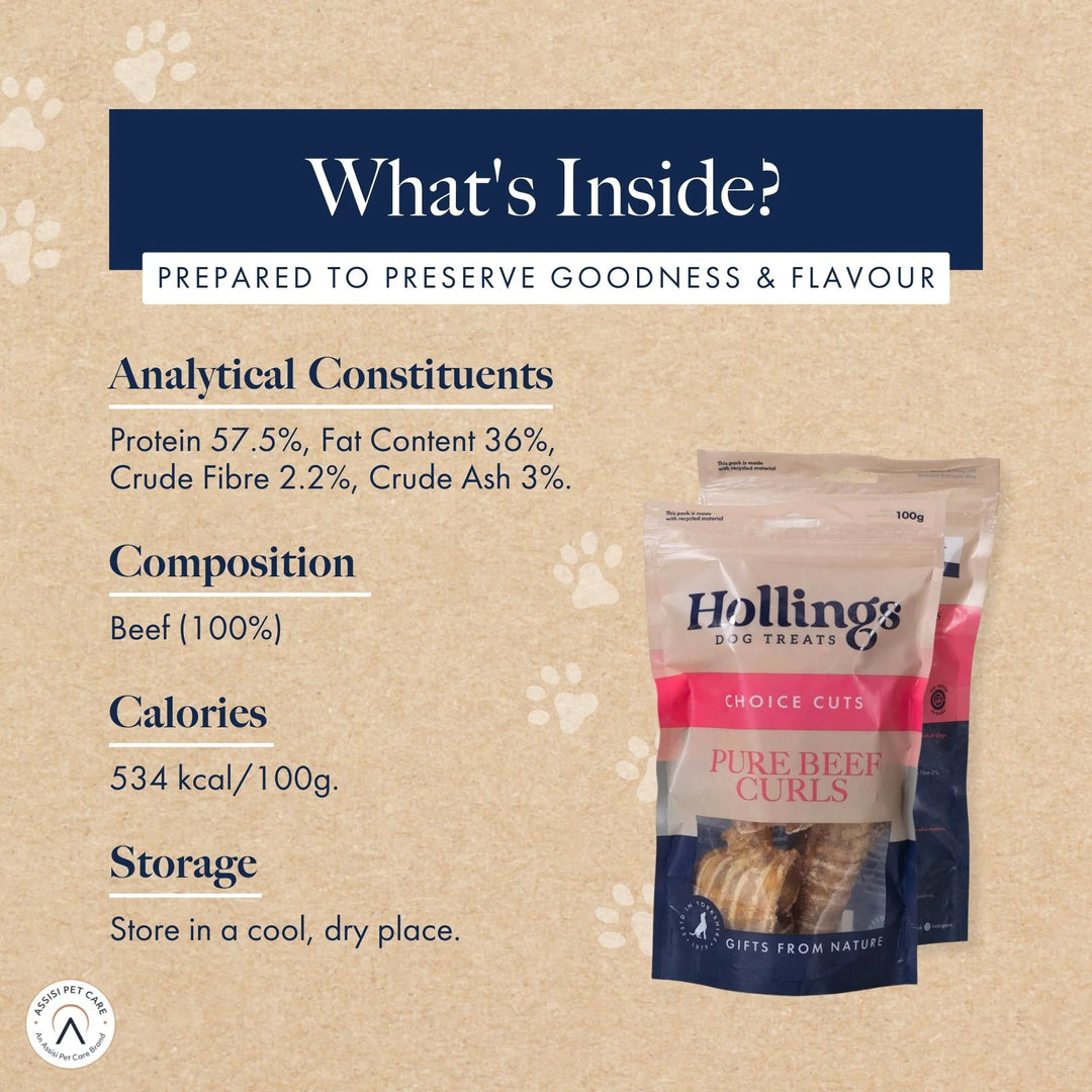 Hollings dog treats packaging 