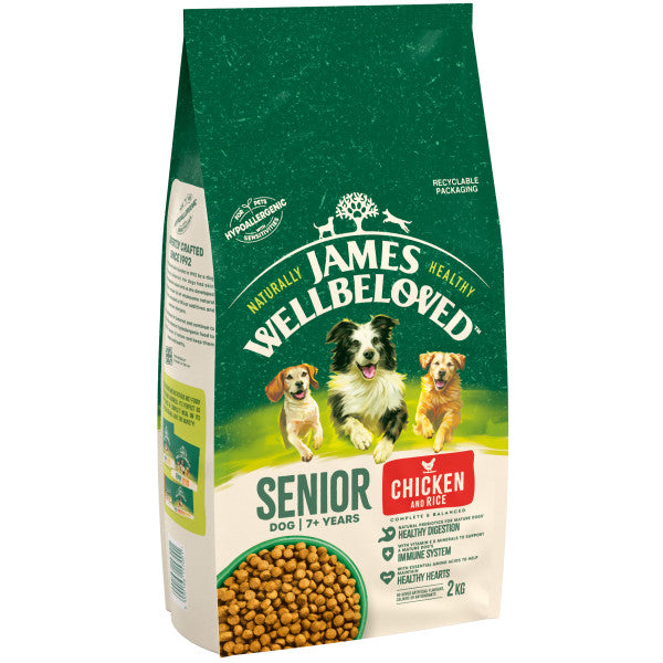 james well beloved senior chicken and rice 2kg