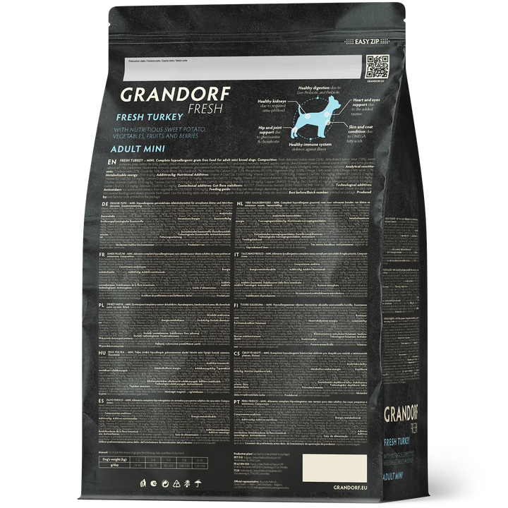 Grandorf Grain Free Turkey for Small Breeds
