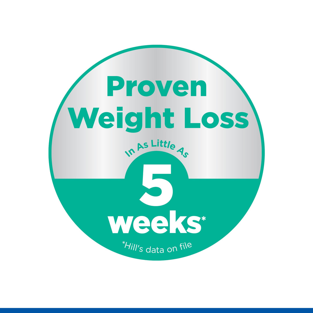 Hill's Perfect Weight proven weight loss in as little as 5 weeks badge