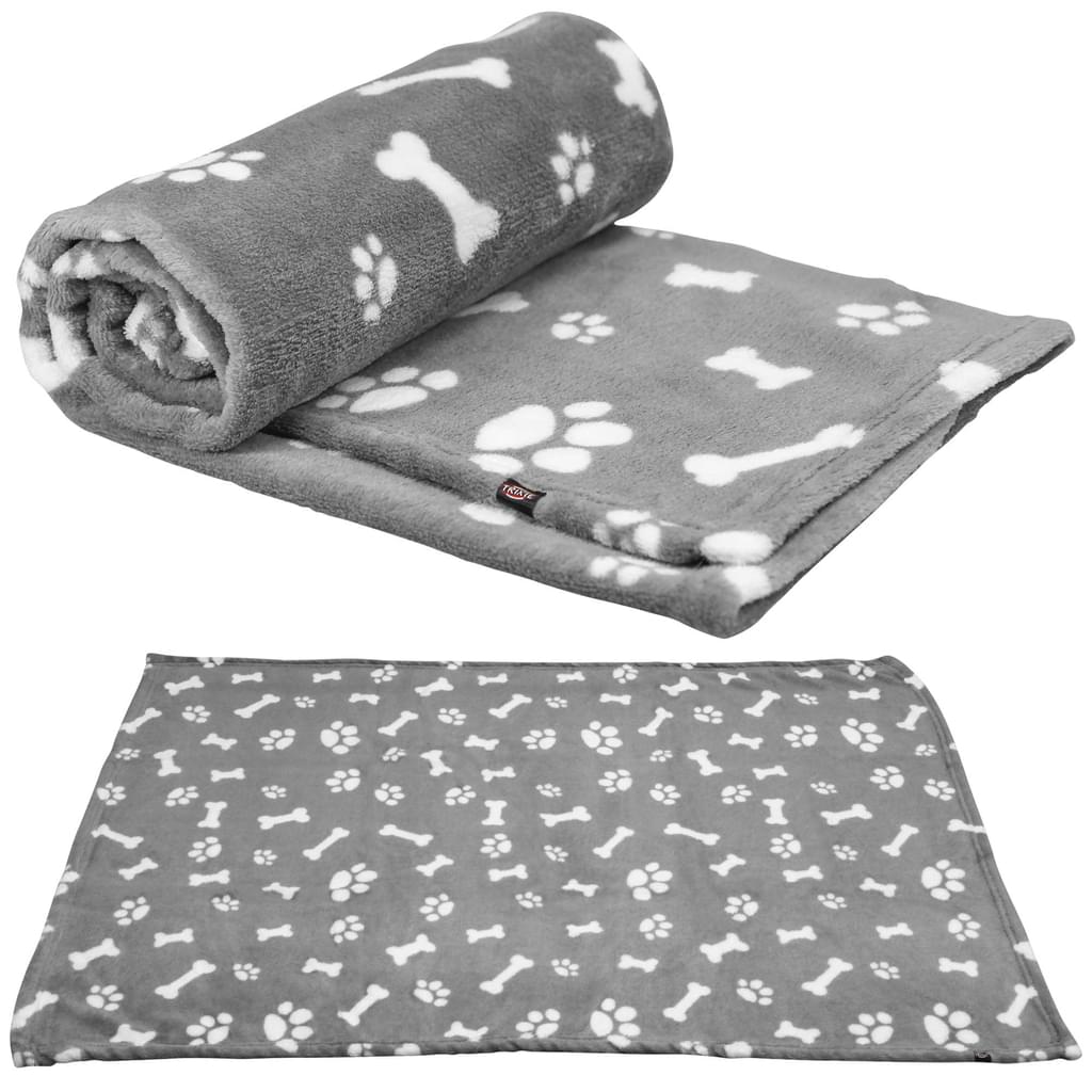 kenny dog plush blanket grey