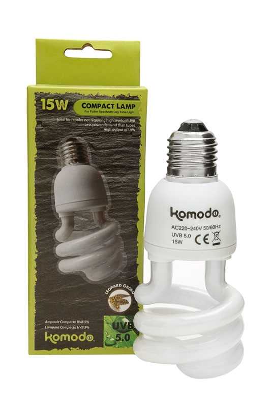 Komodo Compact Lamp 5UVB 15W | 26W - PetWorld