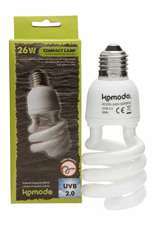 Komodo Compact Lamp 2UVB 15W | 26W - PetWorld