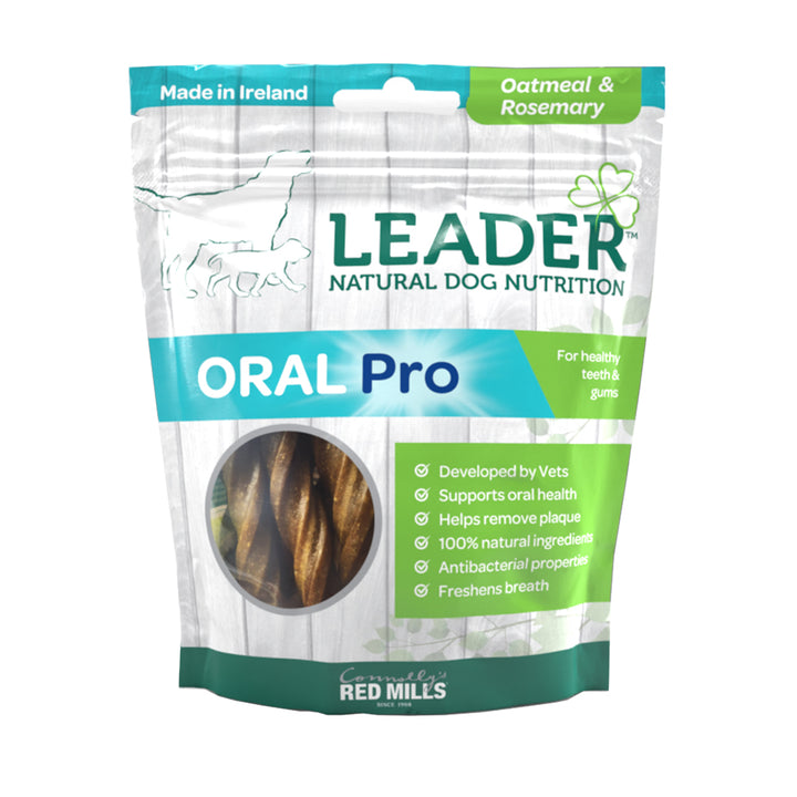 Leader Oral Pro Oatmeal & Rosemary dental sticks 130g pack, front