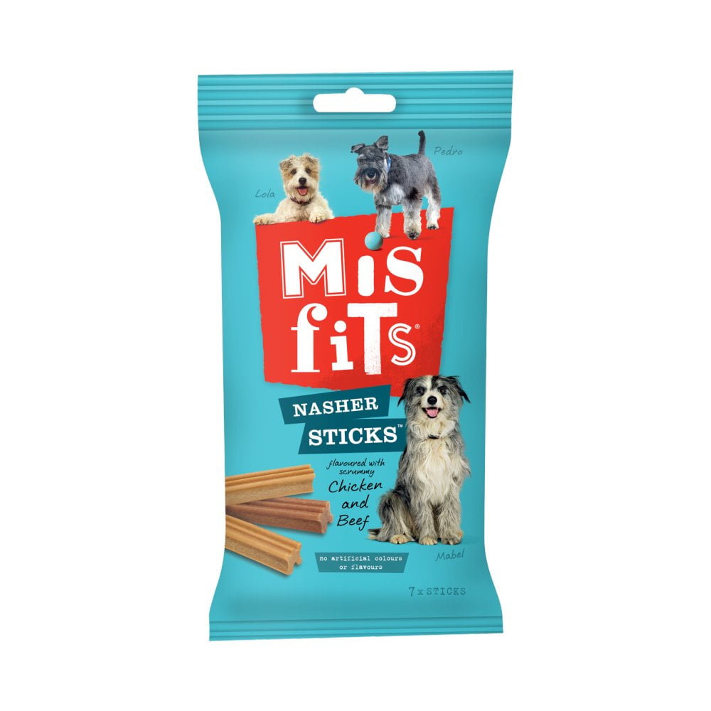 misfits nasher sticks dog treat.