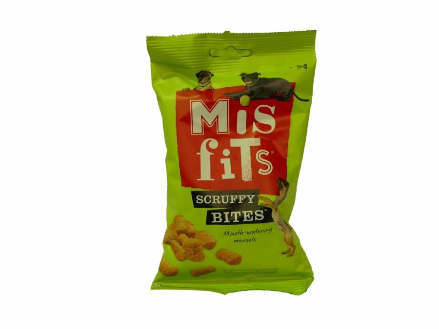 misfits scruffy bites dog treats.