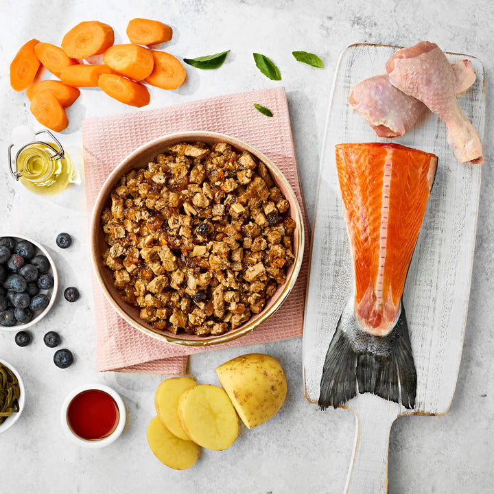 Naturo Grain-Free Dog Food – Salmon & Chicken in Herb Jelly 390g

