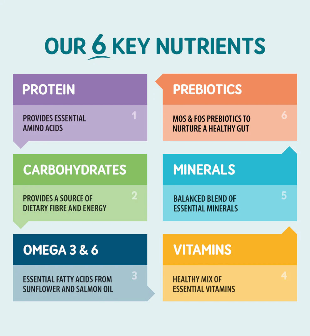 Natural puppy food with added vitamins, minerals, and essential oils

